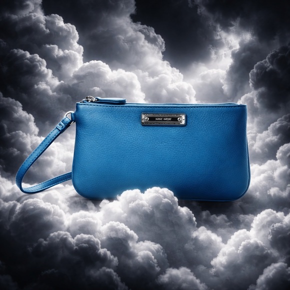 Nine West Vibrant Blue Wristlet - Picture 4 of 9